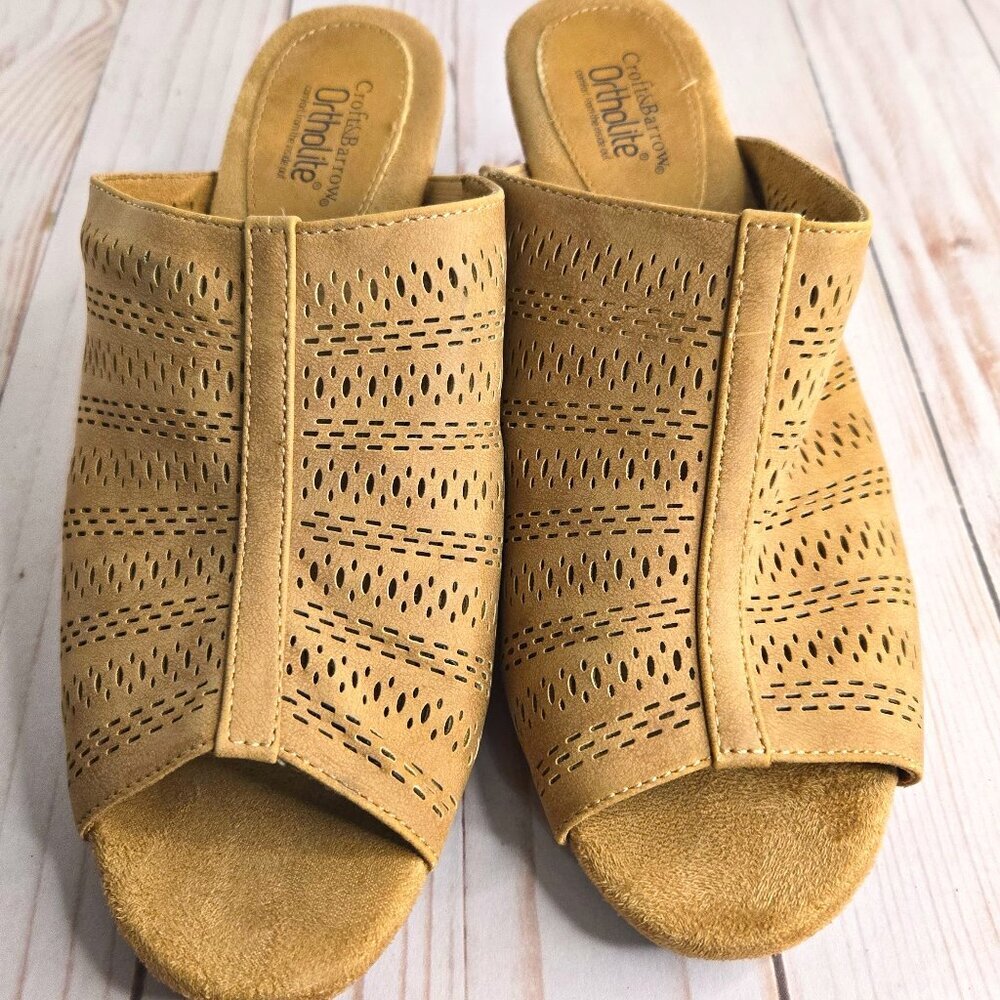 CLEARANCE • Croft & Barrow • SlipOn Wedge Sandals • Size 7.5M